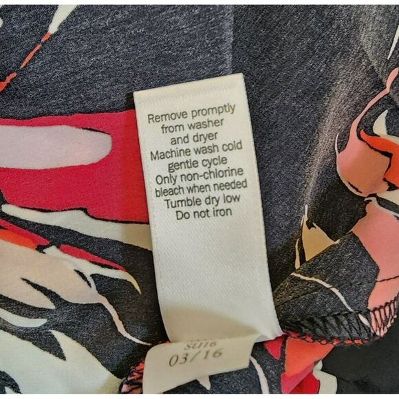 Derek Lam 10 Crosby Athleta Floral Sleeveless Dress Women’s Large Black Red EUC - Picture 4 of 10